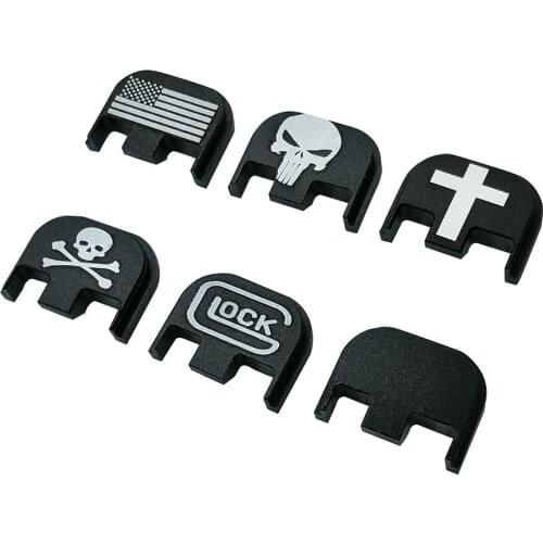 Aluminum Rear Cover Slide Back Plate For Gen 5 Glock 17 19 20 21 22 23 24 25 26 41 9mm Pistol Magwell Airsoft Hunting