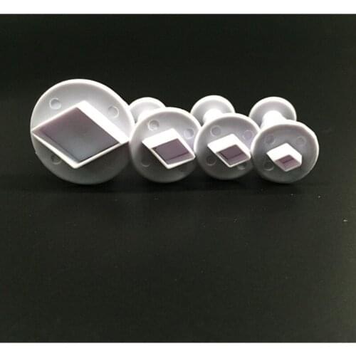 Four Rhombic Cake Baking Molds Roll Sugar Spring Molds Roll Sugar Tools Baking And decorating Molds A198