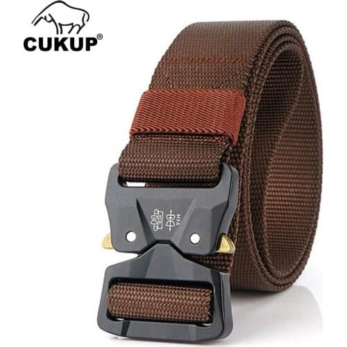 CUKUP Multifunction Military Fan Outdoor Belt Special Tactical Soldier Training Nylon Elastic Braiding Belts 38mm Width CBCK166