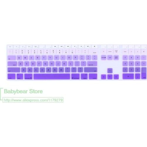 For Apple Imac G6 21.5 27 Inch Keyboard Cover Gradient Desktop Keyboards Protective Keypad Cover Protector