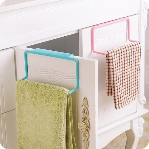 Door Tea Towel Rack Organizer Bathroom Kitchen Cabinet Cupboard Hanger kitchen storage