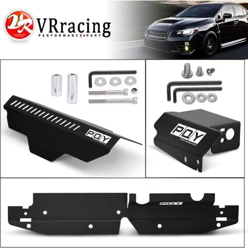 Radiator Cooling Plate Shroud & Pulley Belt Cover & Boost Control Solenoid Cover For 08-14 Subaru WRX STI