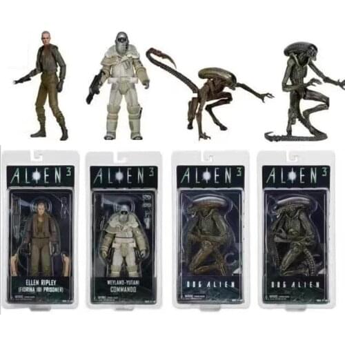 Aliens vs Predator Weyland Yutani Commando Dog Ellen Ripley Fiorina 161 Prisoner Action Figures Collectible Model Toy
