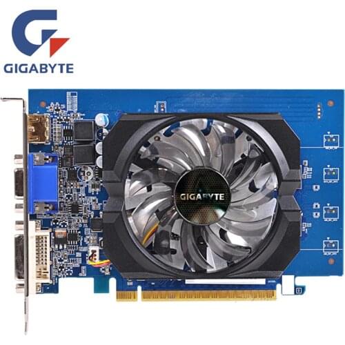 GIGABYTE GT 730 2GB D5 Graphics Cards GV-N730D5-2GI 64Bit GDDR5 Video Card for nVIDIA Geforce GT730 D5 HDMI Dvi Used VGA Cards