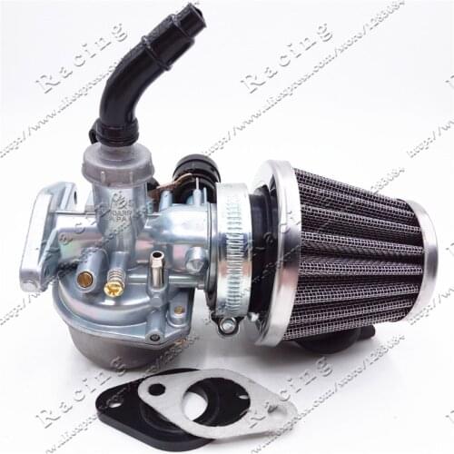 PZ19 19mm Motorcycle Carburetor 50cc 70cc 90cc 110cc 125cc ATV Dirt Bike Go Kart Carb Hand Cable choke 35mm Air filter