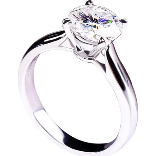 Real S925 Sterling Silver Ring for Woman and Men Luxury Platinum Simple Diamond Elegant Exquisite Proposal Wedding Fine Jewelry