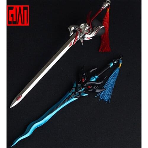 Alloy Weapon Model 20cm Weapon Fox Alloy Metal Toy Childrens Peripheral Gifts Alloy Metal Model Seiko Metal Ornaments
