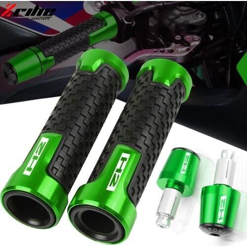 Motorcycle Accessories Handlebar Knobs Hand Grips Handle Bar Grip End Cap Plug For KAWASAKI H2 R H2R 2017 2018 2019 2020 2021