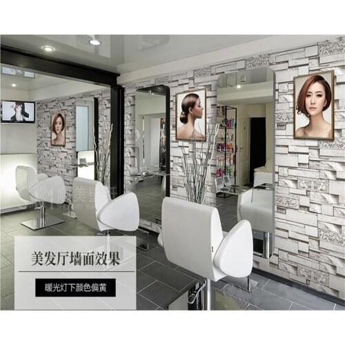 Beibehang wallpaper 3d on the wall Imitation brick wallpaper roll restaurant clothing shop carved brick wallpaper for kids room