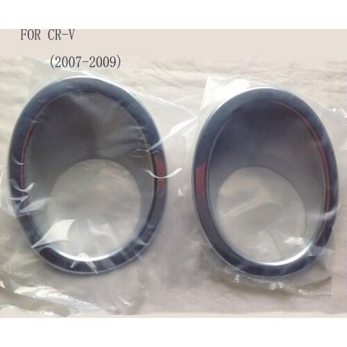 Fit For Honda CRV 2007 2008 2009 CR-V High Quality ABS Chrome Front Fog lamps cover Trim Fog lamp shade Trim 2Pcs/Set