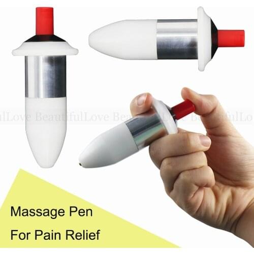 Portable Acupuncture Point Massage Pen Pain Relief Laser Therapy Electronic Meridian Energy Pen Head Back Neck Leg Body Massager