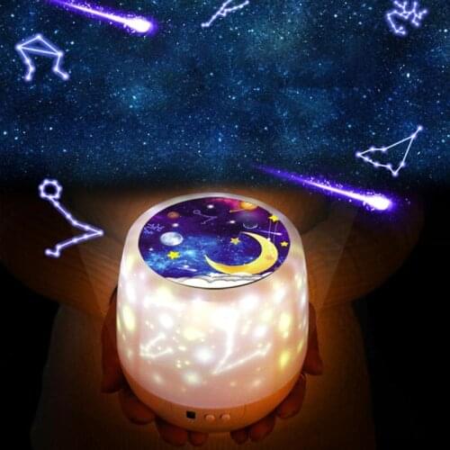 Starry Sky Projector Lamp Night Light USB Charging Rotation LED Lighting Creative constellation Underwater World Projector Lamp
