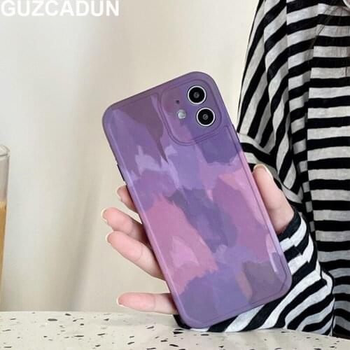Shockproof IMD Oil Painted Pattern Phone Cases for Iphone 12 Pro 11 Pro Max 7 8 Plus X Xr Xs Max Soft TPU Protective Cover Coque