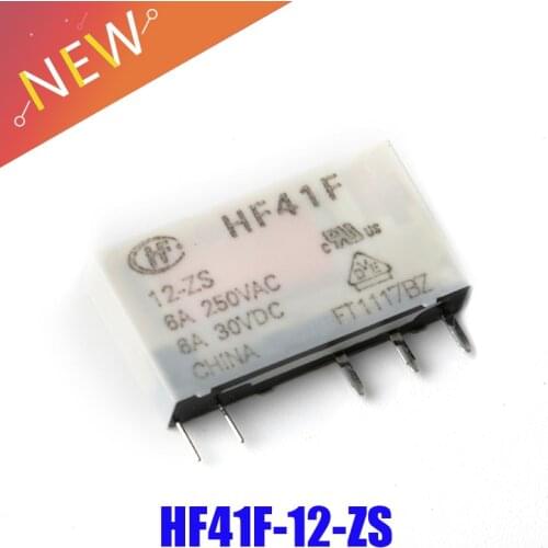 HF relay HF41F-12-ZS 6A 1CO HF41F 12V Wafer relay 5pin new and original