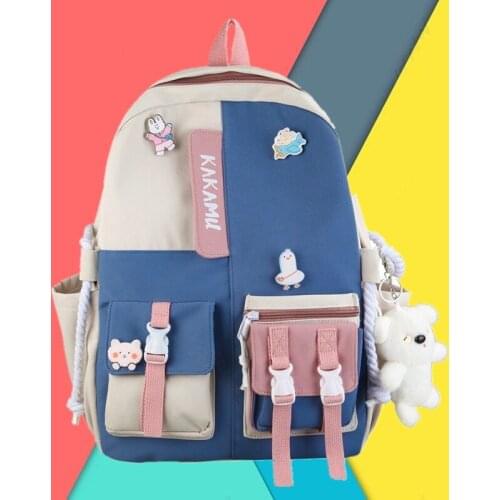 Backpacks For Women 2021New Girs School Bags for Teenage Female Large Capacity Travel Backpack Book Bag Multi Pocket Mochilas