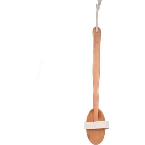 Long Handle Bath Shower Wooden Boar Bristle Shower Brush Back Brush Bathroom Shower Skin Brush LX6835