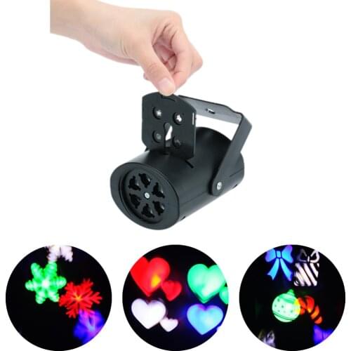 LED Outdoor Snowflake Patterns Light Christmas Halloween Projector DJ Disco Indoor Holiday Family Party Special Decoration Lamp