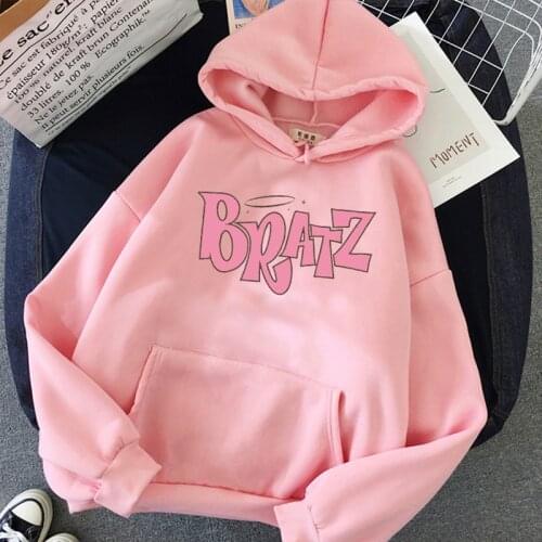 Bratz Letter Sweatshirt Harajuku Kawaii cute hoodie women kpop winter clothes femme top aesthetic oversized hoodies friends худи