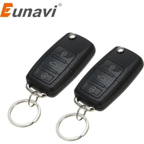 Eunavi Universal Car Alarm Smart Phone Control Car Alarm System Keyless Entry System Keychain Central Door Lock Locking