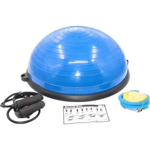 High Quality 58CM Environmentally Friendly Pilates Equipment Balance Hemisphere Gym Yoga Fitness Wave Ball Yoga Ball