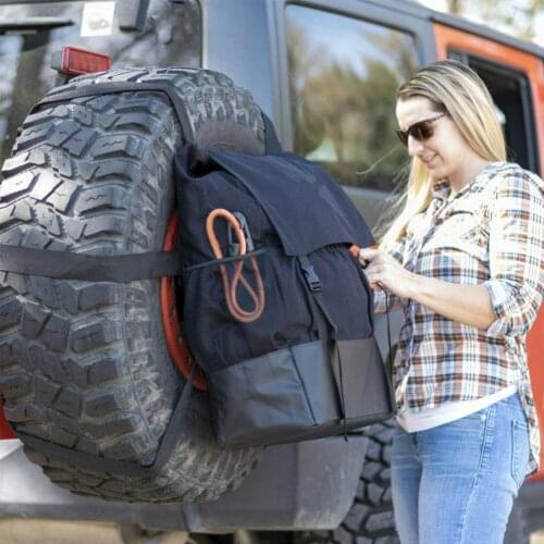 24*17* 8inch Spare Tire Storage Trash Bag Off Road Recovery Camping Gear For Trucks, Campers, Off-road Vehicles, Trailers