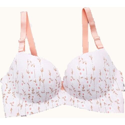 Fashion Wire Free Big Size double cup one piece lady Bra No Rims Seamless Bra for Plus Size Women Push Up Smooth brassiere 32-38