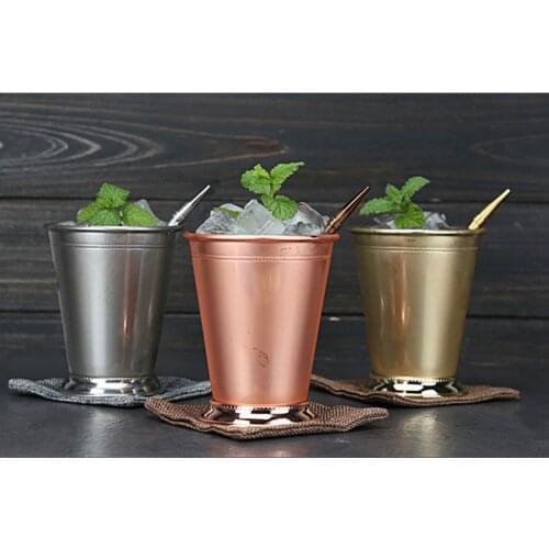 1pc Julep Cup - Beer Wine Cup Moscow Mule Mug, Handcrafted -Silver