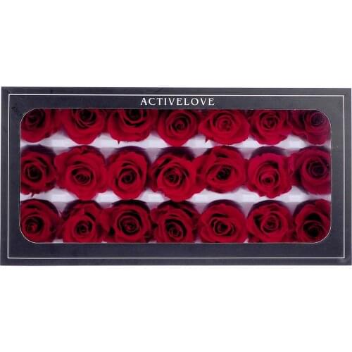 21Pcs/BOX Preserved Rose Box Immortal Rose Flower High Quality Valentines Day Rose Decorations Eternal Flowers Female Gift D30