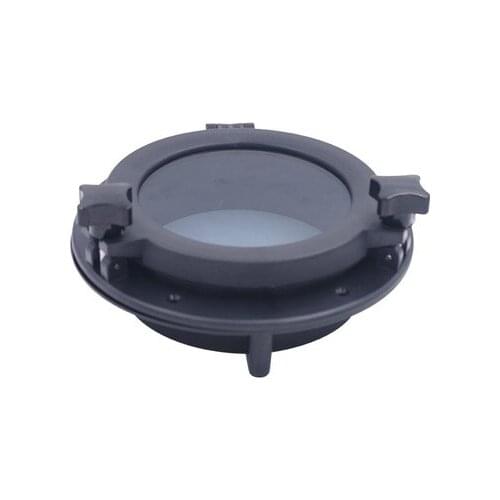 21cm/8inch Black RV Car Boat Yacht Window Round Shape Opening Portlight Hatch Car Replacement Porthole ABS Durable