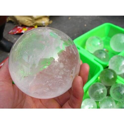 980g NATURAL VERY CLEAR QUARTZ CRYSTAL BALL +STAND