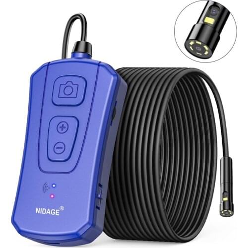 1.5M Cable Length WiFI Dual Lens Wireless Endoscope Waterproof Inspection Snake Camera with 7 Adjustable LED Industrial PQ310