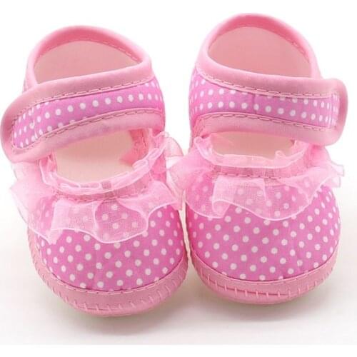 Toddler Shoes Lace Newborn baby boy Girls Booties Polka Dot Baby Shoes Moccasins Newborn Girls Booties for Infant