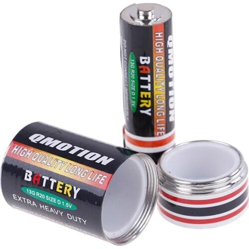 Battery Diversion Safe Jewelry Secret Hidden Pill Case Storage Stash Coins Box