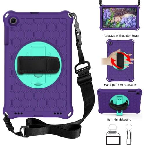 Case For Samsung Galaxy Tab A 10.1 2019 T510 T515 SM-T510 SM-T515 Cover Hand Strap & Kickstand Shockproof Kids Tablets funda