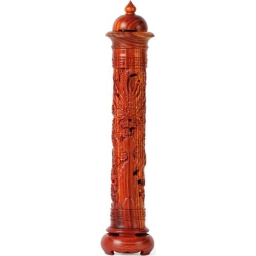 Rosewood Agilawood Joss-Stick Burner Vertical Home Incense Burner Decoration Solid Wood Line Incense Burner Antique Indoor