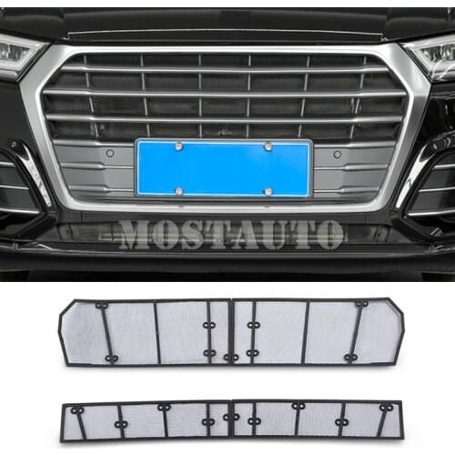 For Audi Q5 Front Grille Insert Mesh Insect Mesh Screen Fit 2017-2021 4pcs Car Accessories Interior Car Decor Car Trim