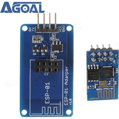 ESP8266 ESP-01 Serial Port WIFI Transceiver Wireless Module + Adapter Module For DIY