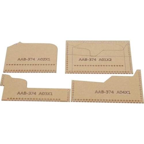 Cream Cakes Pastry Tools Acrylic Template Card Bag DIY Cartoon Bear Leather Pattern Wallet Mold Craft Tools