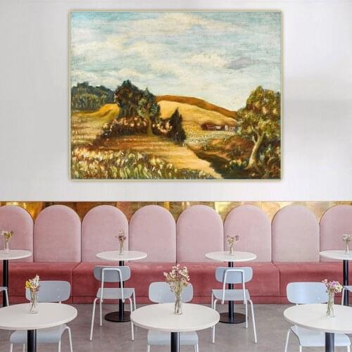 Jackson Pollock"Landscape With Tree To Right"Canvas Painting Western Art Decor Poster Picture Home Decoration Wall Aesthetic