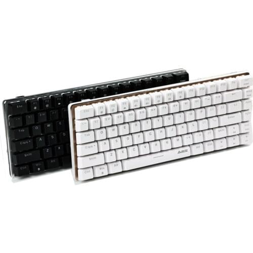 Ajazz AK33 Mechanical Gaming Keyboard Black / Blue Switch 82 Keys Wired Keyboard for PC Games Ergonomic Cool LED Backlit Design