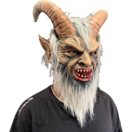 Halloween Demon Latex Masques Lucifer Face Mask Devil Cosplay Masks Anime Mascarillas Terror Costumes Props Masquerade Helmets
