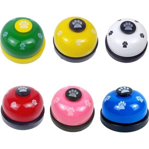 Interactive Dog Toy Pet Bell Training Bell Responder Puppy Feeding Metal Meal Bell Cat Dog Bell Pet Training Supplies