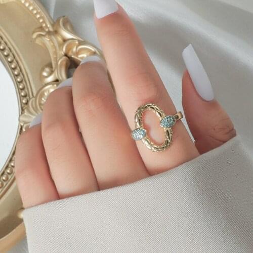 2021 NEW Trend Fashion Rings Mosaic Diamond Zircon Rings For Women Adjustable Rings Wedding Party Statement Jewelry Gift