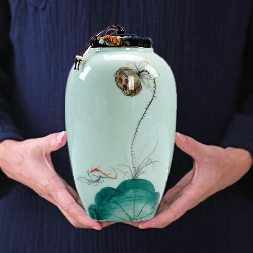 Gradient Glaze Memorial Urn for Dogs and Cats - Mini- Holds up to 60 Cubic inches of Ashes