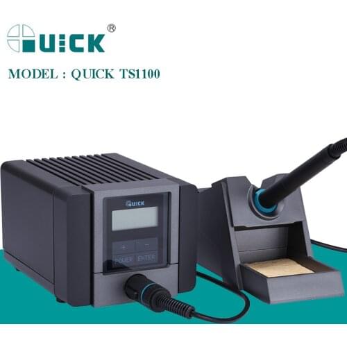 QUICK TS1100 110V/220V Lead-Free Soldering Station 90W ESD Safe Adjustable Temperature Soldering Iron BGA Rework Station