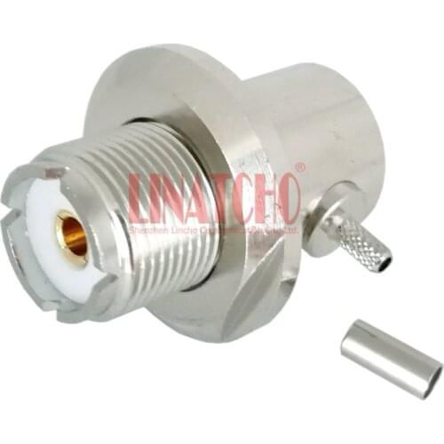 RF right angle UHF female SO239 car radio antenna coaxial connector RG316 RG174 cable