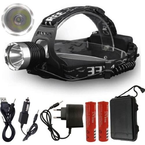 Fishing Head Lamp camping Headlamp Rechargeable Flashlight 3000lm Xm-l Led Bulbs Litwod Camping Riding Climbing Lithium Ion T6