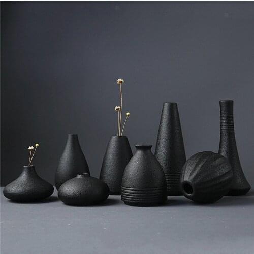 Modern Minimalist Handmade Nordic Creative Art Vase Ceramic Ornaments Living Room Model Home Decoration Dry Flower Basket