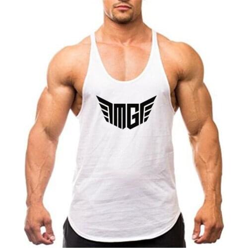 Gym Brand Sports Clothing Bodybuilding Tank Tops Men Fitness Training Sleeveless Shirt Cotton Muscle Undershirt Running Singlets
