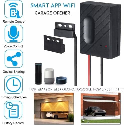 WiFi Garage Door Opener Smart Gate Door Controllor Compatible With Alexa Echo Google Home Smart Life Tuyasmart IOS Android APP